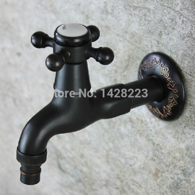 global postage wall mounted single handle cold water tap brass washing machine faucet [oil-rubbed-bronze-6673]