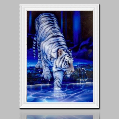 home decor 5d diy diamond painting rhinestone pasted picture crystal resin full square embroidery striple tiger [home-amp-garden-1083]