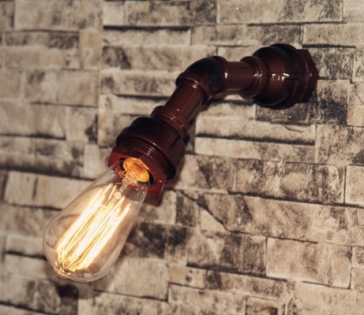 iron painting industrial pipe lamp vintage wall light for home indoor lighting retro loft style ,edison wall sconce arandela