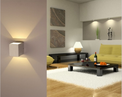 led wall light sconces decor fixture lights lamp light bulb warm white 3w + seven kinds of color can choose