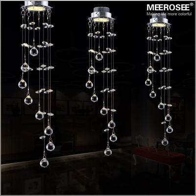 modern crystal chandelier light fixture crystal lamp crystal lustres light fitting for aisle hallway porch staircase [led-ceiling-light-4725]