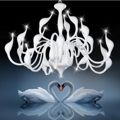 modern lamp 36 lights white swan classic italian modern chandelier aslo for whole,4 colors [pendant-lights-1472]