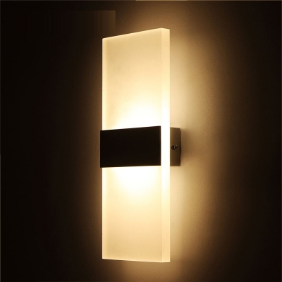 modern led strip wall lamp 3w kitchen bathroom wall light luminaire lustre bedroom stair sconce abajur home lighting waterproof [wall-lamps-2880]