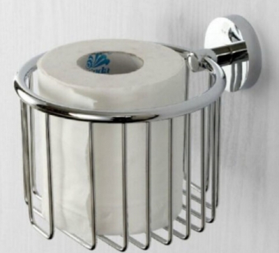 modern new designed chrome brass wall mounted bathroom toilet paper holder basket holder