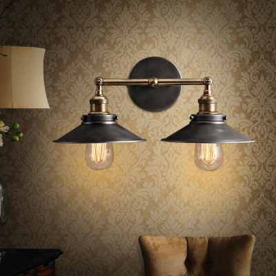 modern vintage loft metal double heads wall light retro brass wall lamp country style e27 edison sconce lamp fixtures 110v/220v [wall-lamp-4210]