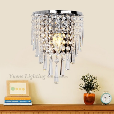 new modern fashion wall lamps crystal wall light bed-lighting crystals e14 arandela parede light fixtures [modern-lights-1064]