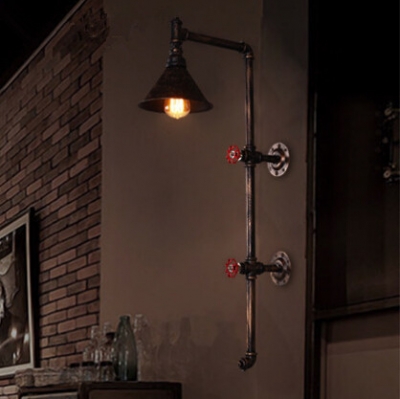 nordic loft style edison wall lamp water pipe vintage industrial wall light fixtures for bar aisle balcony lamparas de pared