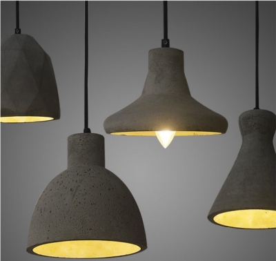 style loft vintage industrial lighting led vintage pendant lights fxitures dinning room handlamp cement pendant lamp