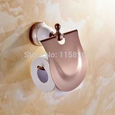 toilet paper holder,roll holder,tissue holder,solid brass rose gold finished-bathroom accessories products 5708 [paper-holder-amp-roll-holder-7099]