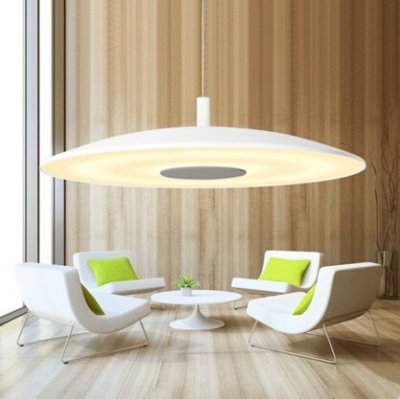 white minimalist modern led pendant lights simple aluminum hanging lamp fixtures for living dining room cafe lamparas colgantes [modern-pendant-lights-2340]