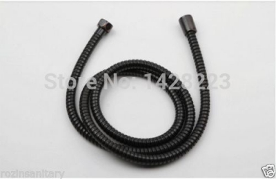 whole and retail bathroom oil rubbed bronze black color handheld shower hose g1/2" 150cm long