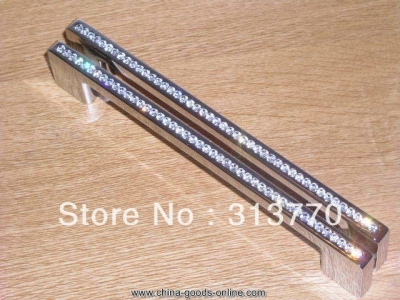 128mm chrome color k9 crystal glass furniture handle drawer handles cabinet handles [Door knobs|pulls-518]