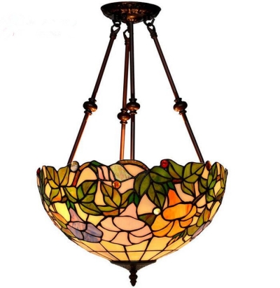 16-inch home lighting art glass trumpetflower pendant light,yslc-8, [glass-lamp-1288]