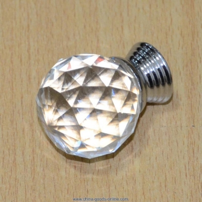 1pc 30mm diamond crystal glass door knobs drawer cabinet kitchen pull handles [Door knobs|pulls-1351]