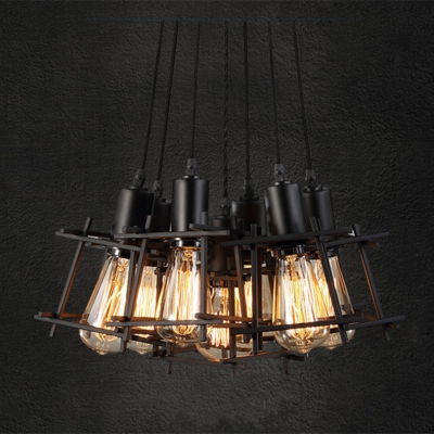 2015 italy design loft vintage iron frame pendant light european pendant light with edison bulbs