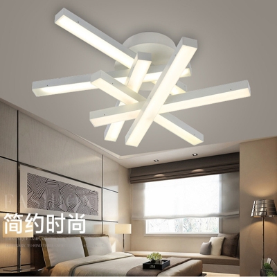 2016 creative modern acrylic led ceiling chandelier 60w dimmable rotatable chandelier
