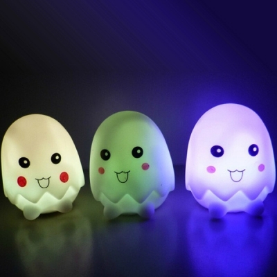 2pcs fashion colorful egg shell lamp colorful small night lamp novelty night light home decorations creative gift,
