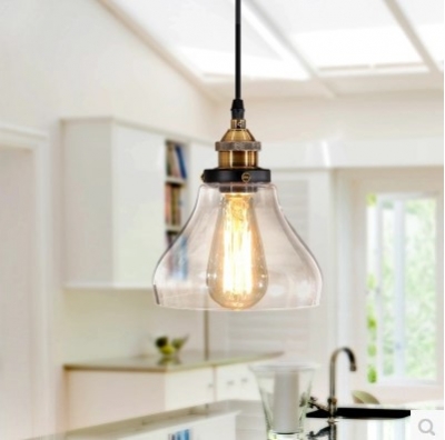 60w vintage pendant light fixtures industrial lamp with glass lampshade in edison loft style ,lamparas vintage