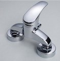 and cold water wall mounted chrome brass shower mixer faucet
