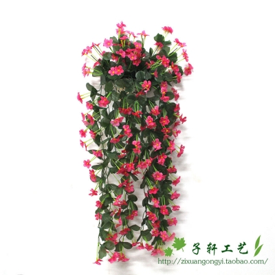 artificial violet flower rattan, garden oranment [artificial-plants-628]