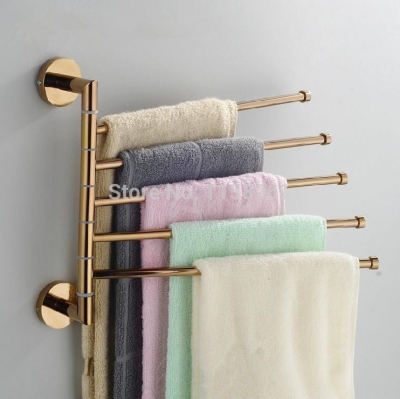 bathroom towel rack fashion rose gold copper folding movable bath towel bar towel warmer electric og-17-5e