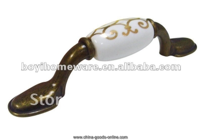 bronze zinc alloy ceramic knob and handle whole and retail discount 50pcs/lot b88-ab