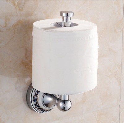 creative wall mounted up-standing toilet paper holder chrome brass roll paper rod [toilet-paper-holder-7648]