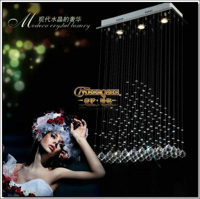 crystal ceiling lamp fixture rectangle crystal curtain pendant ceiling lamp for dining area, bedroom [ceiling-light-1172]