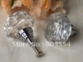 d33xh40mm transparent crystal glass kitchen drawer knob