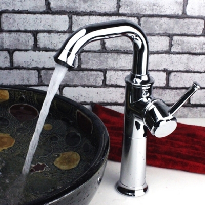 deck mounted water tap bathroom vessel sink faucet ceramic plate spool washbasin mixer torneira banheiro