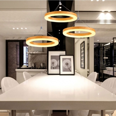 imitative wood led pendant lights,gold 30w 3 heads aluminum wood grain adjust bar pendant lamps for dining room livingroom [modern-style-5598]