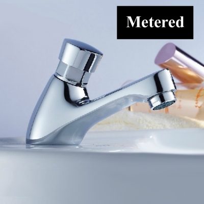 metered bathroom faucet