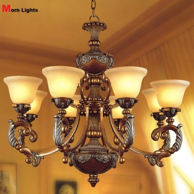 modern iron chandelier for bed room liveing room classical 8 lights resin wrought iron chandelier luxury antique modern lighting [modern-chandelier-6470]