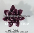 new design handmade flower ceramic knobs handles cabinet pull kitchen cupboard knob kids drawer knobs mg1094
