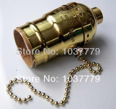 of 18pcs/lot e27 aluminum material socket vintage lamp holder lamp sockets with switch [others-7022]