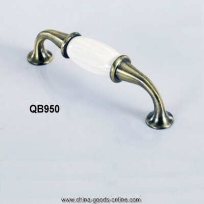 qb950 96mm 3.78" white ceramic cabinet cupboard knob wardrobe door pulls handles [Door knobs|pulls-1910]