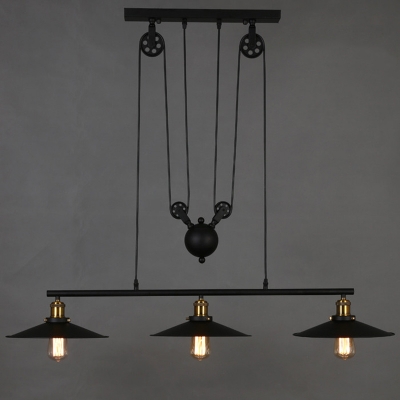 rh lightings retro iron pulley pendant lights loft american vintage industrial pulley rope antique edison pendant lamps