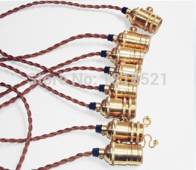 shpping lamp bases vintage light bulb pendant light kit diy accessories fashion copper lamp holder! [simple-pendant-lights-3072]