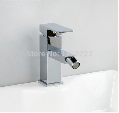 single handle bathroom brass bidet faucet mixer and cold tap chrome finished