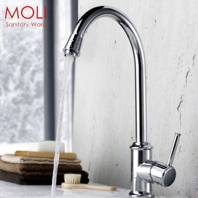 solid brass kitchen faucet swivel for kitchen sink cold and kitchen single handle water tap