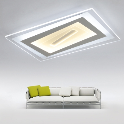 super-thin ceiling lights lighting led luminaria abajur square rectangle modern led ceiling light for living room lamps fixture