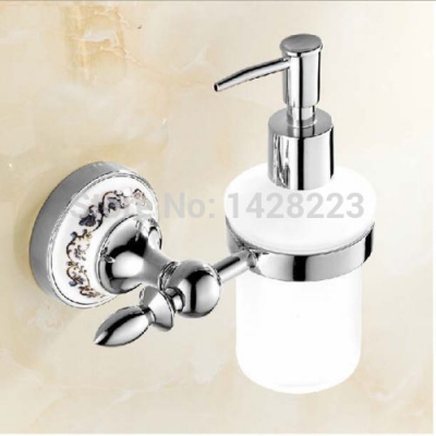 whole and retail wall mounted bathroom and kitchen chrome brass vessel liquid soap dispenser