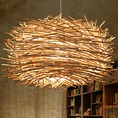 wood pendant light industrial lamps vintage luminaire lampe design suspension industrielle pendent lamp metal lamp langlamp [pendant-lights-4168]