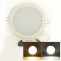 1pcs thin round painel led panel light 18w ac85-265v warm white/white wall recessed