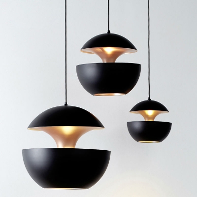 25cm/ 35cm round ball pendant lamp with black/white painted color for cloth shop,coffee shop 1*e27 aluminum hanging lights [aluminum-pendant-lights-4568]
