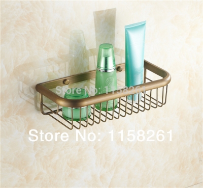 30cm wall mounted strong brass made and antique finish single tier bathroom shelf accessories banheiro shelves for bath kh-1064