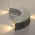 3w modern led wall lamp light with 3 lights for home lighting wall sconce u-shaped body design