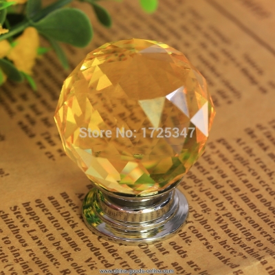 5x30mm crystal glass sparkle gold door cabinet drawer kitchen handle knob screw