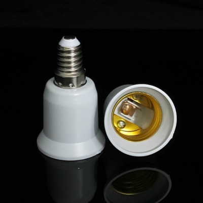 6pcs e14 to e27 light bulb lamp holder socket adapter converter whole drop [e10-e11-e12-e14-socket-5097]