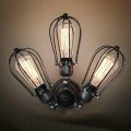 american loft industrial vintage edison wall light lamp with 3 lights for home wall sconce